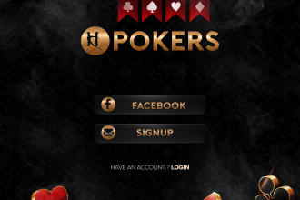 create poker and playing cards game design