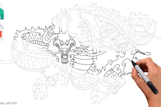 create design book drawing and coloring pages for amazon kdp
