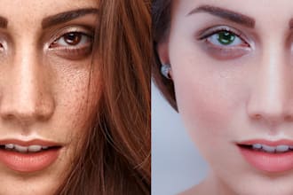 photoshop edit and high end photo retouching