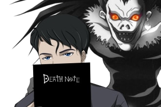 draw you in death note anime style
