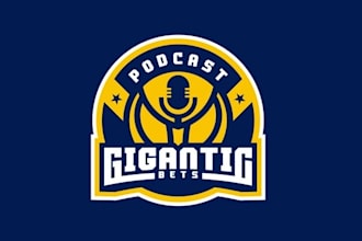 do creative sports podcast logo design