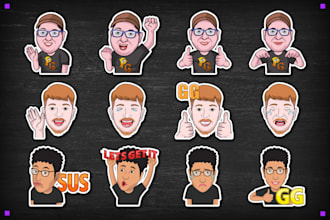 draw stunning twitch emotes, twitch sub badges for you
