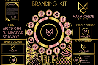design signature logo with complete branding kit