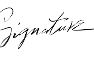 vectorize, trace, digitize hand written signature in 1 our