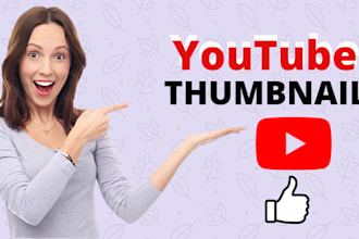 design catchy youtube thumbnail