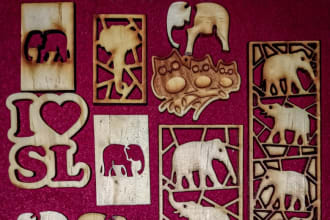 design vector file and laser cut file for your ideas