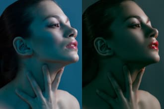 do high end portrait retouching, photo editing