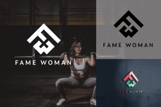 do modern fitness,gym, warrior, sports and monogram logo