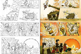 color your comic pages and cover