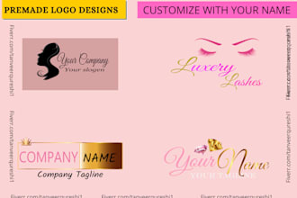 design a logo for your hair extensions, beauty saloon, eyelashes business