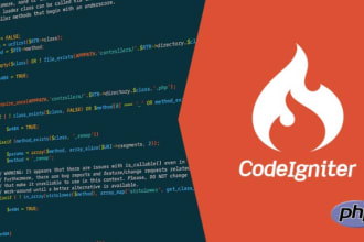 develop website in PHP codeigniter, laravel, vuejs