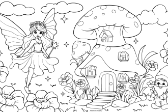 draw coloring book pages for children and adults