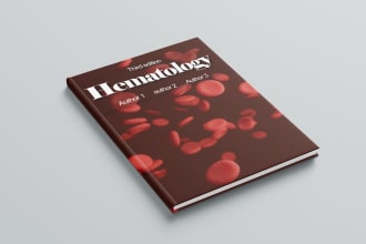 do scientific book cover, medical publications cover design