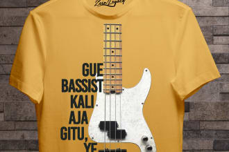 typography and word cloud tshirt design