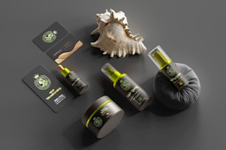 do modern, minimalist, luxury label design or luxury packaging box design