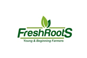 design unique fresh roots logo for you