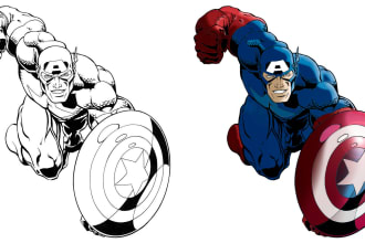 add colors to any comic or illustration