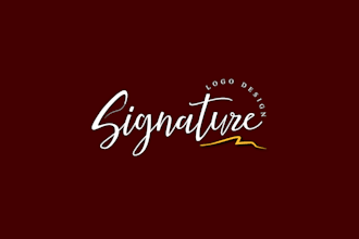 design stunning signature logo for your business