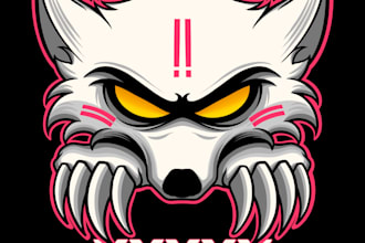 draw custom mascot, character, gaming logo design