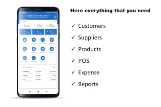 develop pos, accounts and inventory management android app