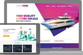 design, redesign develop website with html, css, PHP, js