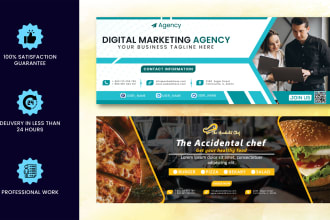 design facebook, youtube and instagram cover photo banner
