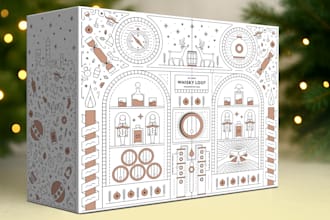 design custom advent calendar for christmas holidays