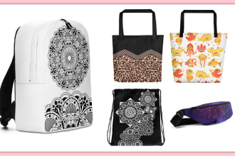 do tote bag backpack packaging design