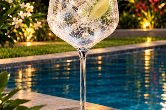 design water glass with 3d model and realastic view