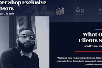 design your barbershop website