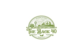 design a captivating earthy logo for an organic destination farm in mn
