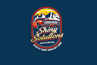 design auto detailing logo in 1 day