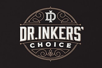 create prohibition style logo for premium beverage mixer brand
