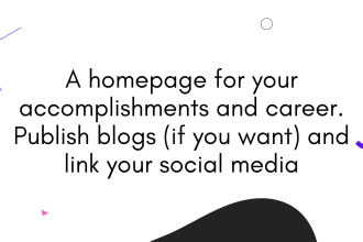 build your personal resume or portfolio website