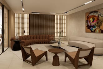 design your living room and create 3d renderings