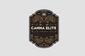 design cannaelite logo in 1 day