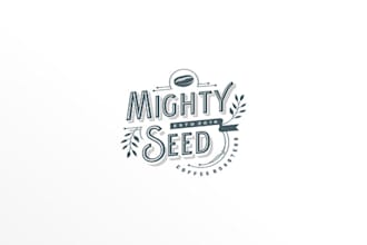 create an iconic coffee brand  logo in 1 day