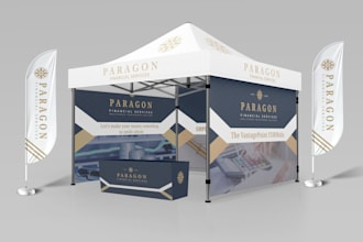 design canopy tent, table cover, flag design