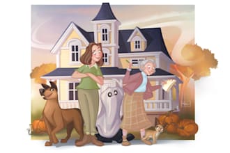 do illustrations and character design for your book