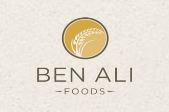 design a modern logo for a vegan food manufacturing company