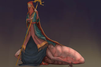 do horror concept art for games and animation or movies