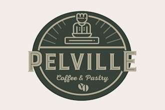 design pelville coffee and  pastry logo