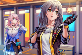 draw anime and manga  illustration