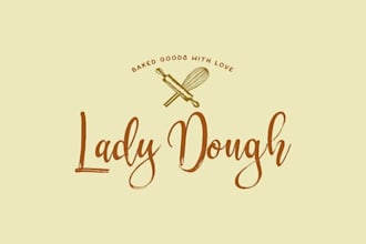 design a powerful new logo for lady dough to make a dream come true