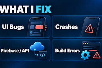 fix flutter app bugs crashes and build errors
