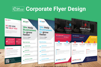 do flyer design, corporate business flyer for you quickly