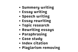 manually write and rewrite all type of essay for you