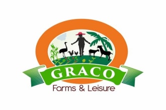 create a beautiful logo for a hotel and organic farm