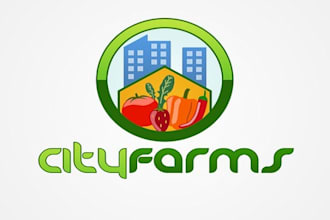 design cityfarms logo in 1 day
