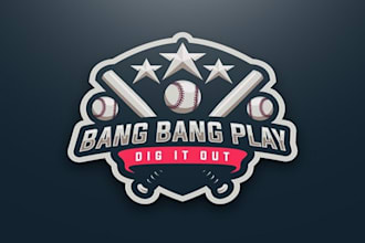 design softball apparel logo in 1 day